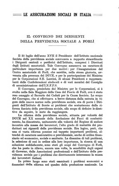 Le assicurazioni sociali pubblicazione della Cassa nazionale per le assicurazioni sociali