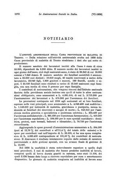 Le assicurazioni sociali pubblicazione della Cassa nazionale per le assicurazioni sociali