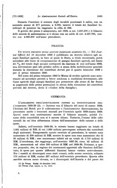 Le assicurazioni sociali pubblicazione della Cassa nazionale per le assicurazioni sociali