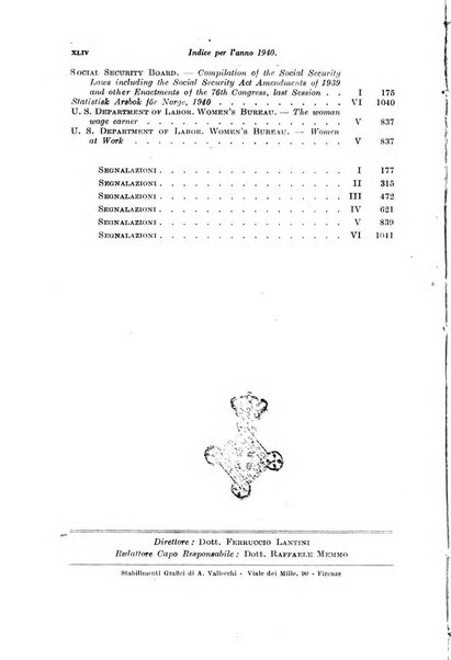 Le assicurazioni sociali pubblicazione della Cassa nazionale per le assicurazioni sociali