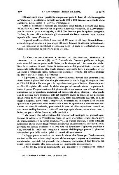 Le assicurazioni sociali pubblicazione della Cassa nazionale per le assicurazioni sociali