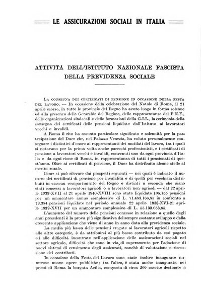 Le assicurazioni sociali pubblicazione della Cassa nazionale per le assicurazioni sociali