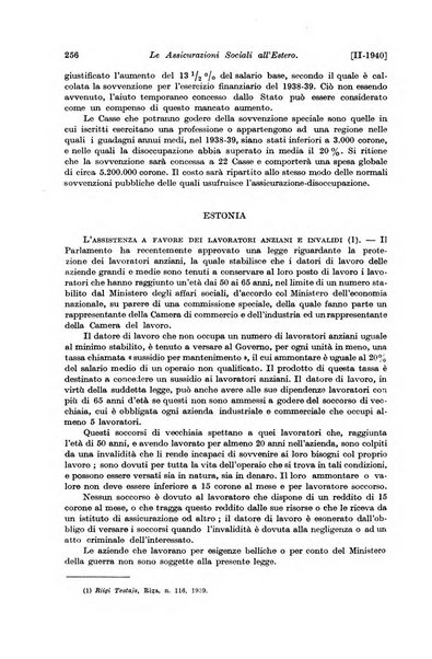 Le assicurazioni sociali pubblicazione della Cassa nazionale per le assicurazioni sociali