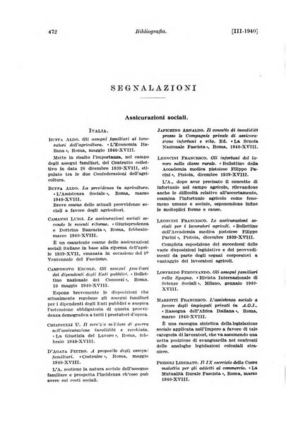 Le assicurazioni sociali pubblicazione della Cassa nazionale per le assicurazioni sociali