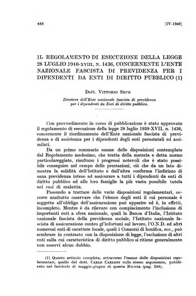 Le assicurazioni sociali pubblicazione della Cassa nazionale per le assicurazioni sociali