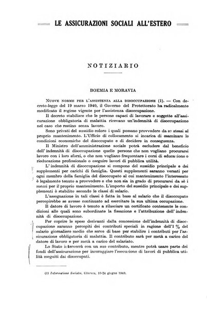 Le assicurazioni sociali pubblicazione della Cassa nazionale per le assicurazioni sociali