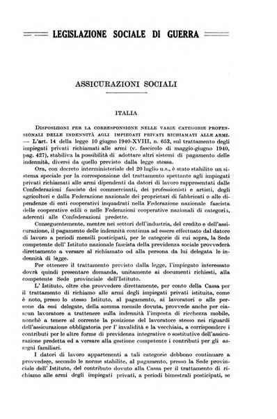 Le assicurazioni sociali pubblicazione della Cassa nazionale per le assicurazioni sociali