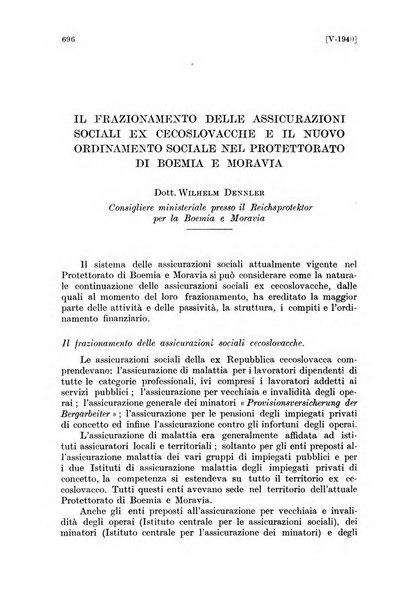 Le assicurazioni sociali pubblicazione della Cassa nazionale per le assicurazioni sociali