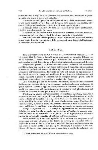 Le assicurazioni sociali pubblicazione della Cassa nazionale per le assicurazioni sociali