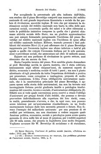 Le assicurazioni sociali pubblicazione della Cassa nazionale per le assicurazioni sociali