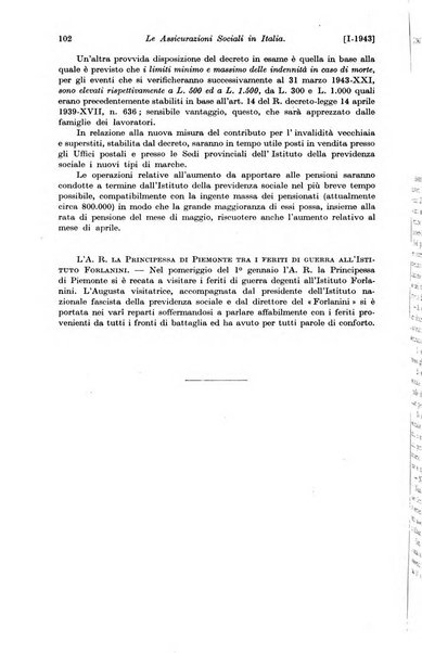 Le assicurazioni sociali pubblicazione della Cassa nazionale per le assicurazioni sociali