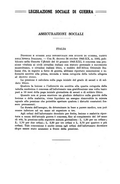 Le assicurazioni sociali pubblicazione della Cassa nazionale per le assicurazioni sociali