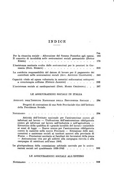 Le assicurazioni sociali pubblicazione della Cassa nazionale per le assicurazioni sociali