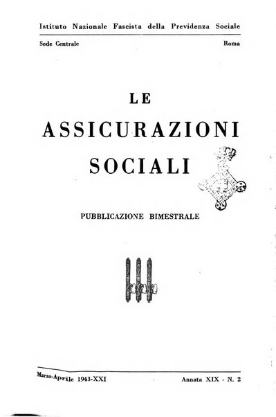 Le assicurazioni sociali pubblicazione della Cassa nazionale per le assicurazioni sociali