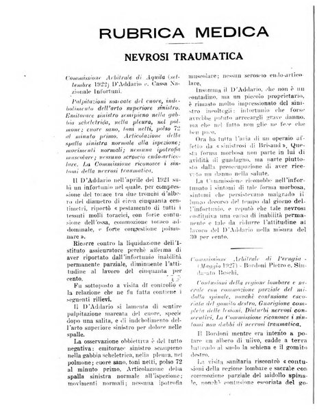 L'assistenza sociale agricola rivista mensile di infortunistica e assistenza sociale