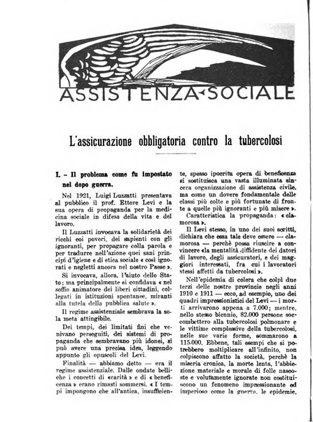 L'assistenza sociale agricola rivista mensile di infortunistica e assistenza sociale