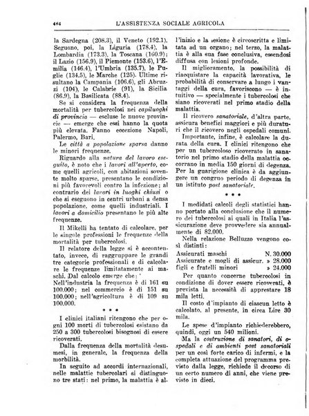 L'assistenza sociale agricola rivista mensile di infortunistica e assistenza sociale