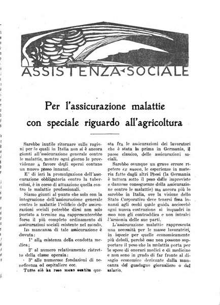 L'assistenza sociale agricola rivista mensile di infortunistica e assistenza sociale