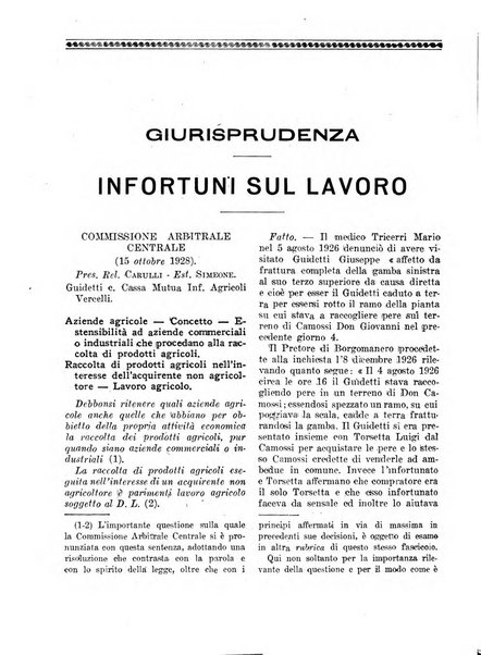 L'assistenza sociale agricola rivista mensile di infortunistica e assistenza sociale