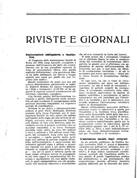 L'assistenza sociale agricola rivista mensile di infortunistica e assistenza sociale