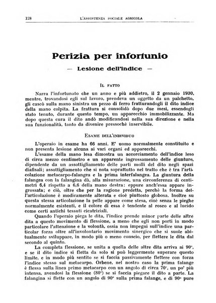 L'assistenza sociale agricola rivista mensile di infortunistica e assistenza sociale