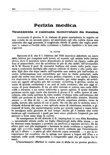 L'assistenza sociale agricola rivista mensile di infortunistica e assistenza sociale