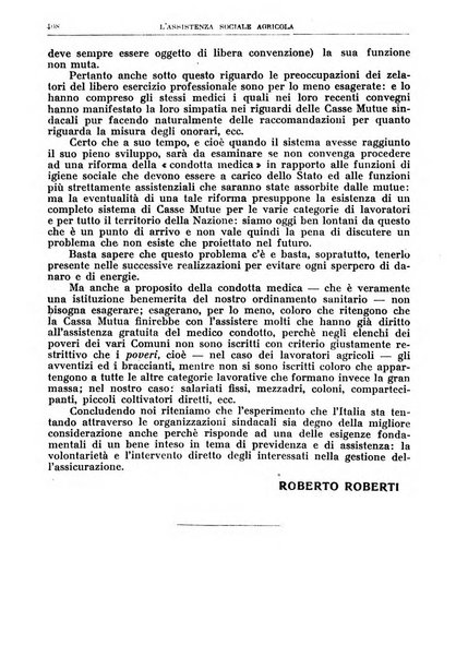 L'assistenza sociale agricola rivista mensile di infortunistica e assistenza sociale