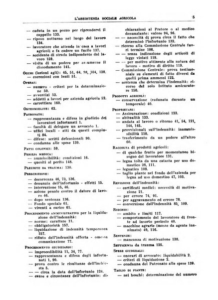 L'assistenza sociale agricola rivista mensile di infortunistica e assistenza sociale