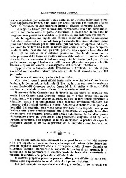 L'assistenza sociale agricola rivista mensile di infortunistica e assistenza sociale