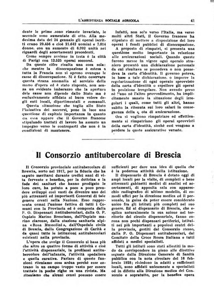 L'assistenza sociale agricola rivista mensile di infortunistica e assistenza sociale