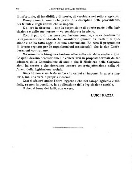 L'assistenza sociale agricola rivista mensile di infortunistica e assistenza sociale