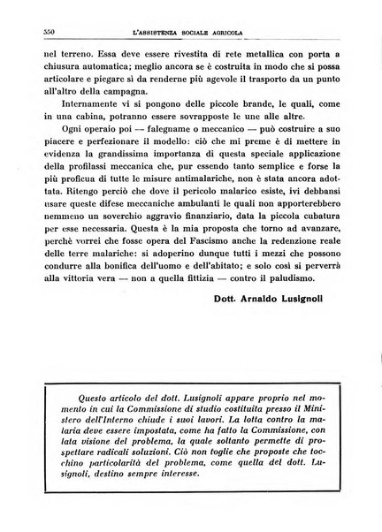 L'assistenza sociale agricola rivista mensile di infortunistica e assistenza sociale