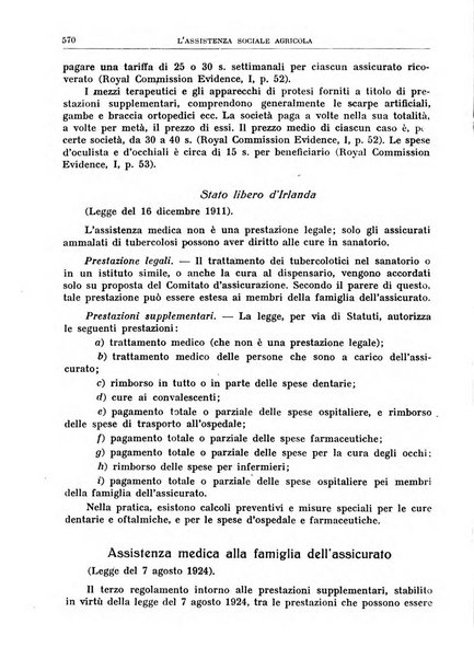 L'assistenza sociale agricola rivista mensile di infortunistica e assistenza sociale