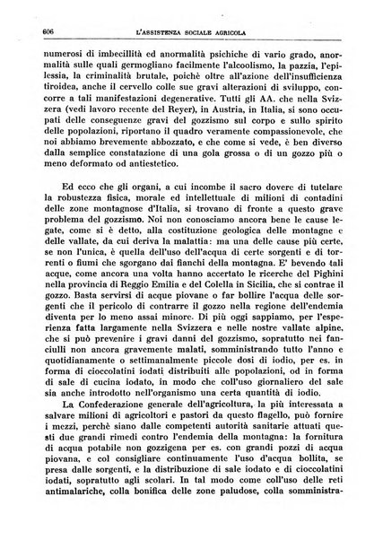 L'assistenza sociale agricola rivista mensile di infortunistica e assistenza sociale