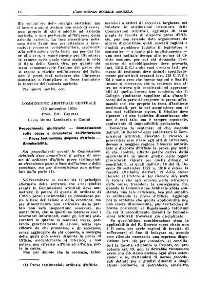 L'assistenza sociale agricola rivista mensile di infortunistica e assistenza sociale