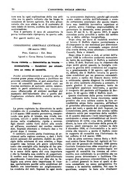 L'assistenza sociale agricola rivista mensile di infortunistica e assistenza sociale