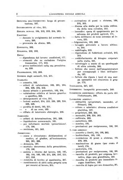 L'assistenza sociale agricola rivista mensile di infortunistica e assistenza sociale
