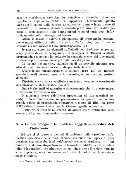 L'assistenza sociale agricola rivista mensile di infortunistica e assistenza sociale