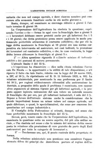 L'assistenza sociale agricola rivista mensile di infortunistica e assistenza sociale