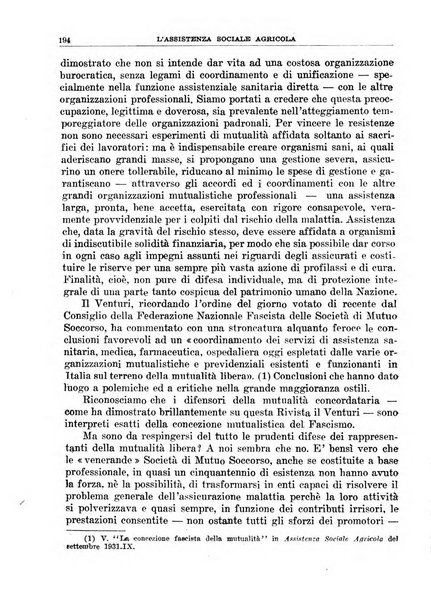 L'assistenza sociale agricola rivista mensile di infortunistica e assistenza sociale