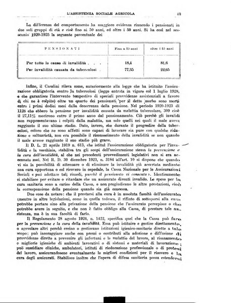 L'assistenza sociale agricola rivista mensile di infortunistica e assistenza sociale