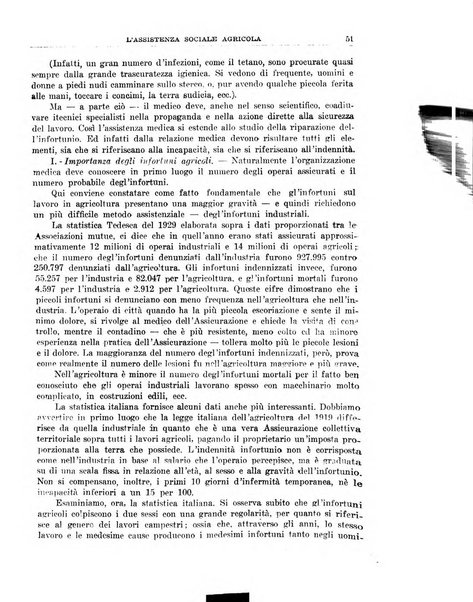 L'assistenza sociale agricola rivista mensile di infortunistica e assistenza sociale