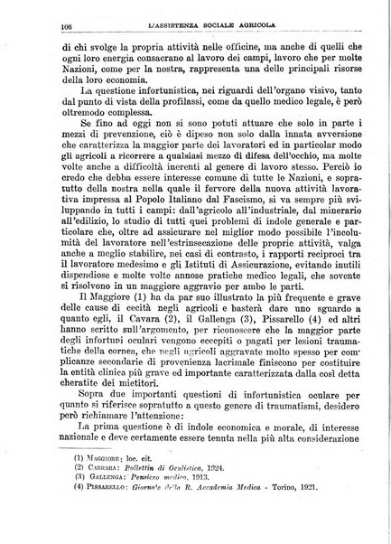 L'assistenza sociale agricola rivista mensile di infortunistica e assistenza sociale