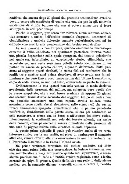 L'assistenza sociale agricola rivista mensile di infortunistica e assistenza sociale