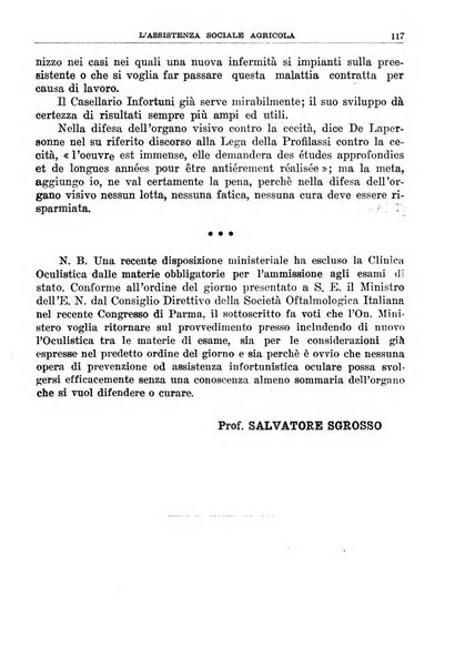 L'assistenza sociale agricola rivista mensile di infortunistica e assistenza sociale