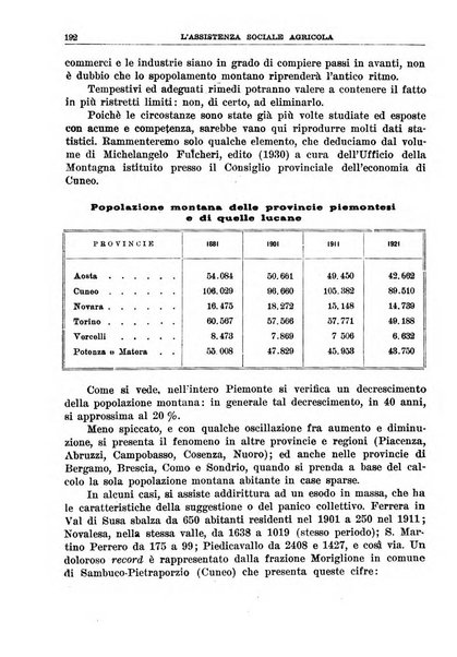 L'assistenza sociale agricola rivista mensile di infortunistica e assistenza sociale