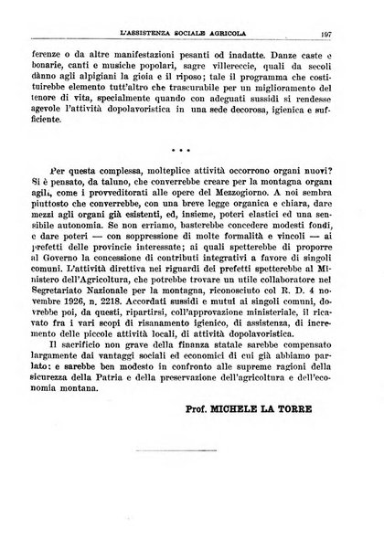 L'assistenza sociale agricola rivista mensile di infortunistica e assistenza sociale