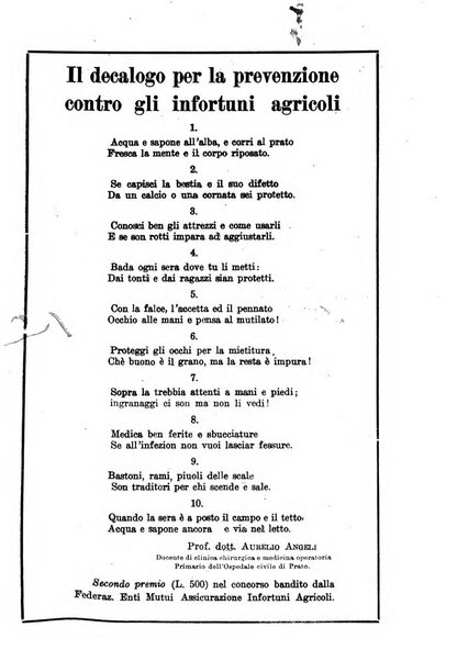 L'assistenza sociale agricola rivista mensile di infortunistica e assistenza sociale