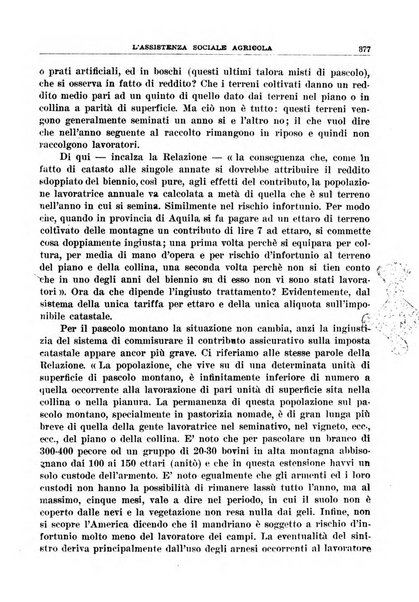 L'assistenza sociale agricola rivista mensile di infortunistica e assistenza sociale