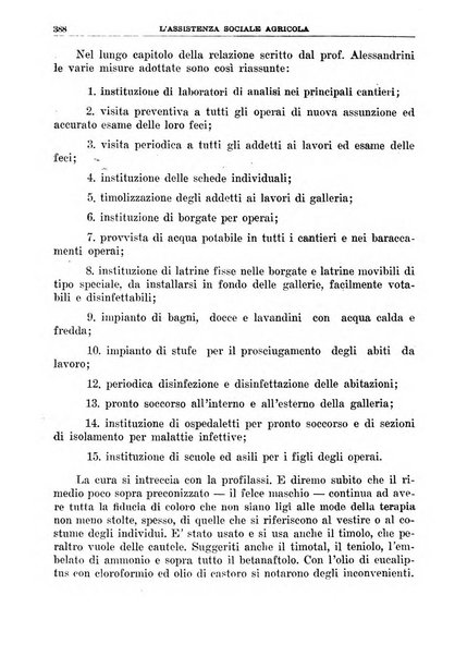 L'assistenza sociale agricola rivista mensile di infortunistica e assistenza sociale